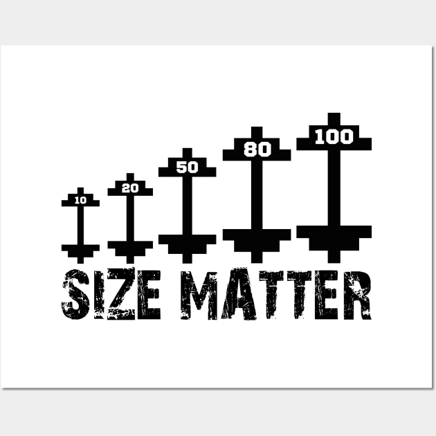 size matter Wall Art by mdr design